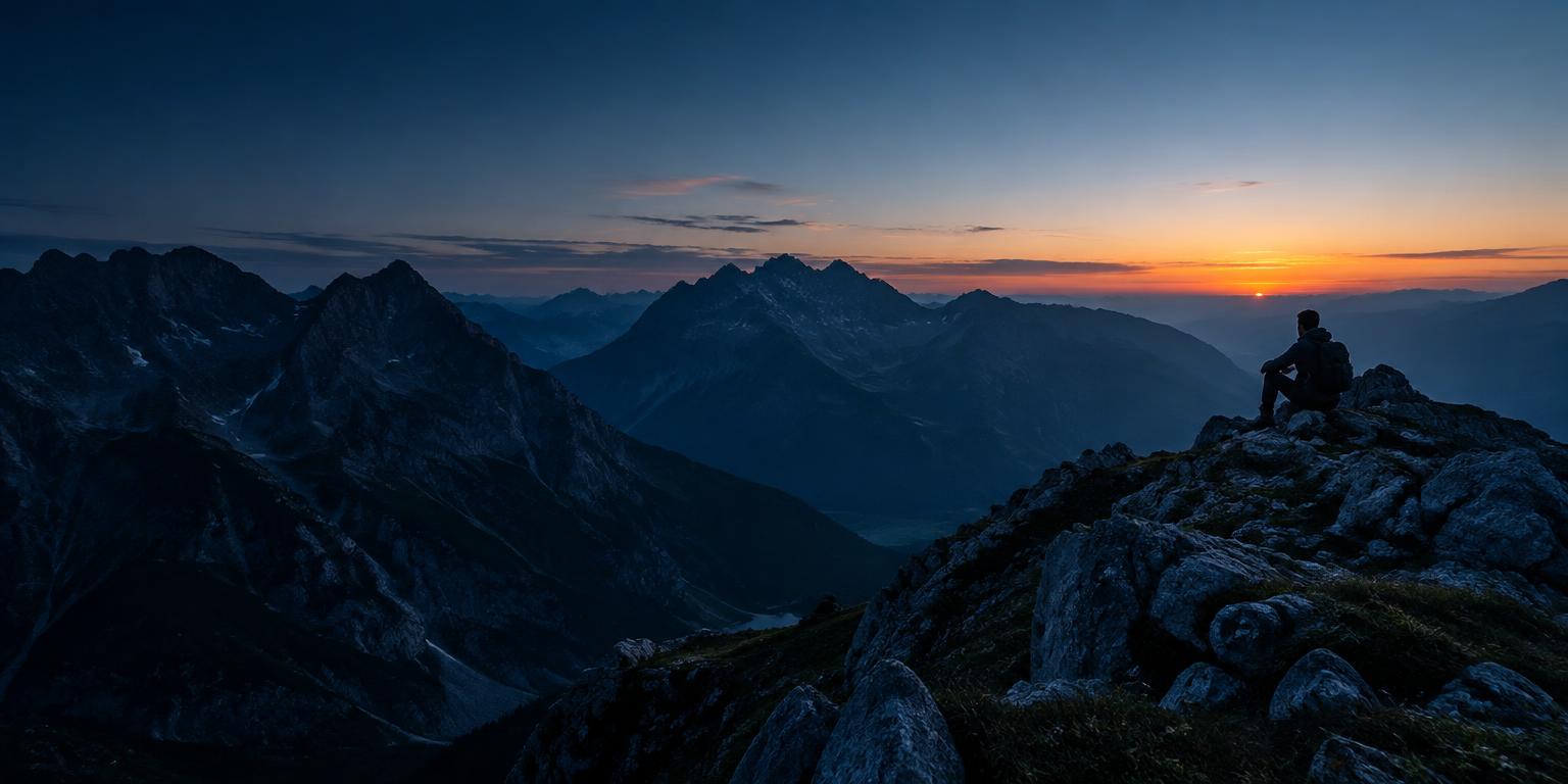 La domanda del giorno di Veylo con paesaggio all'alba